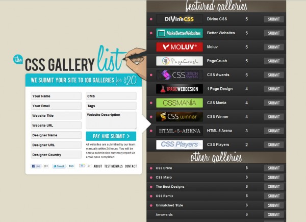 css gallery submission